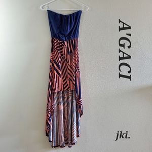 A'GACI Womens Strapless Maxi Dresses